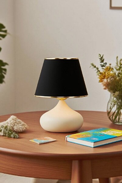 571 Store Ellipse Table Lampshade Cream Colored Metal Base Fabric Headboard