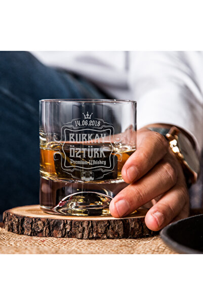 Hediyesepeti İsme Özel Viski Kadeh Seti