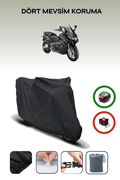 Breen Black Rear Bag Compatible Aprilia Srv 850 I.E. Abs Compatible Motorcycl...
