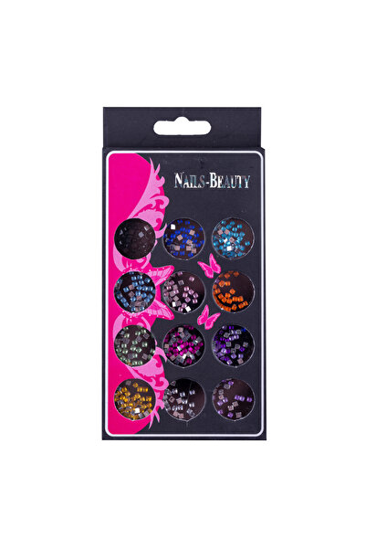 SELA Set 12 decorațiuni pentru unghii în stil diamant, Sela, DCY 15-7