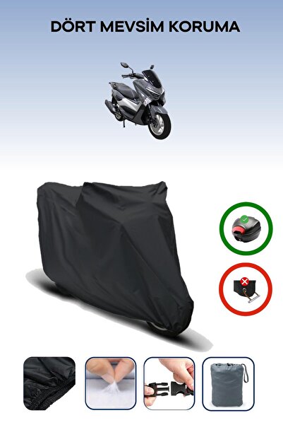 Breen Black Rear Bag Compatible Apec Apx5 Compatible Motorcycle Canvas Motor Cover