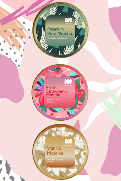 Nice Match Matcha Trio Collection – Vanilla, Pure & Strawberry Matcha Set |  ...
