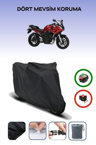 Breen Black Rear Bag Compatible Yamaha Fz6 Fazer S2 Compatible Motorcycle Can...