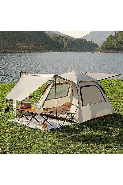 Generic Camping Tent, Automatic Pop Up Outdoor Tent, Portable Waterproof Sunscreen Tent with Carry Ba