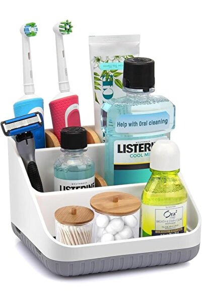 Arabest Bathroom Toothbrush Holders for Countertop,6 Slots, for Bathroom Vanity Organizer Storage