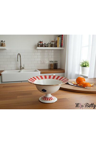 Miss Betty Bellisima Enamel Footed Fruit Bowl 30 cm