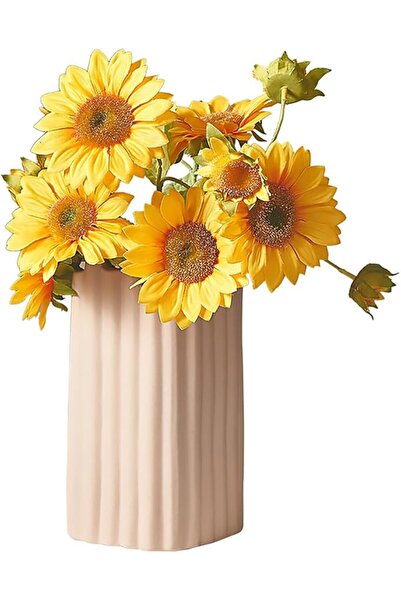 Arabest Ceramic Vases, Geometric Design, Minimalist Style Vase,for Living Room,Bedroom,Office