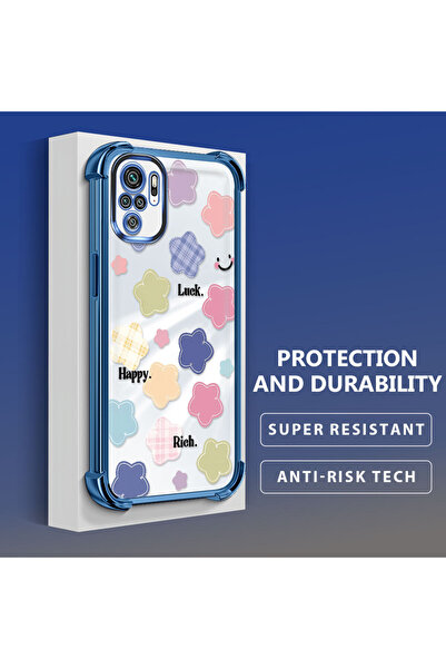 ucuc Xiaomi Redmi Note 10 Compatible Lucky Flower Pattern Transparent Silicon...