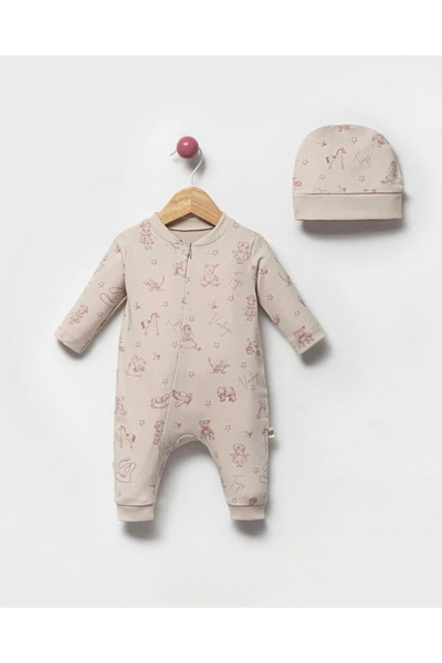 by bubbles Cute Toy Zippered Baby Girl Romper