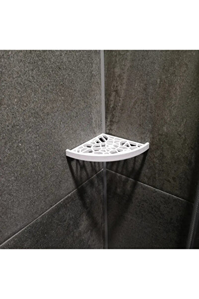 Plasfire Banyo köşe rafı beyaz renk