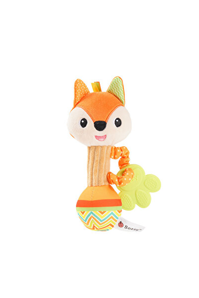 Choice Fox 1066 Baby Rattles Soft Stuffed Animal Rattle Hand Grip Baby Toys Shaker Crinkle Squeaky Sensory