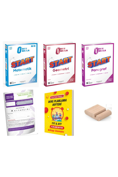 Üç Dört Beş Yayıncılık Start Matematik + Start Geometri + Start Paragraf / Sı...