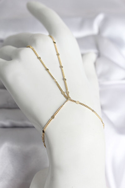 Mustran 316L Steel Gold Color Piecewise Crushed Chain Model Women's Shahmeran