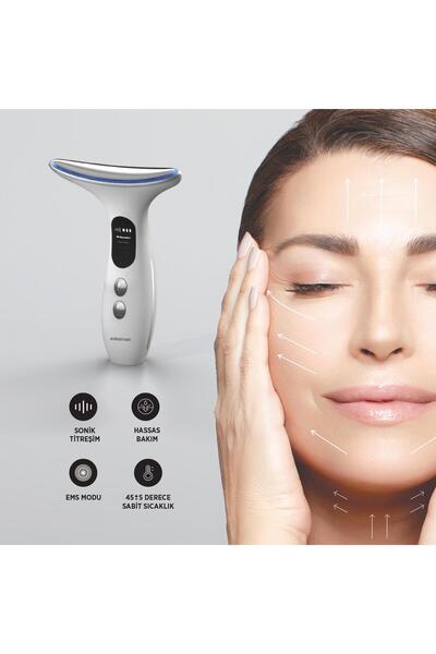 Polosmart PBS816 Şarjlı Yüz ve Boyun Bakım Cihazı - LED Terapili Sıkılaştırıcı & Kırışıklık Karşıtı Cilt Masaj Aleti