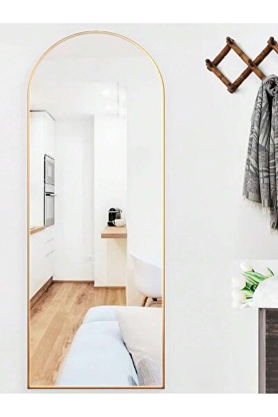 Tiokkss 65x24 Gold Full Length Wall Mounted Mirror Aluminum Alloy Frame for B...