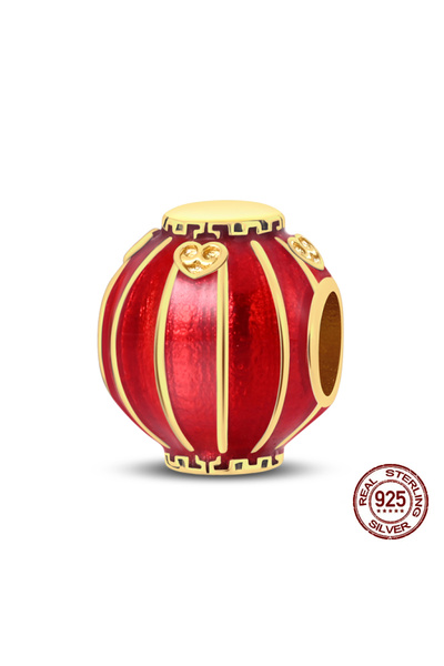 Choice6 PAC807 تعليقات فانوس من الفضة عيار 925 على شكل عقدة صينية، خرز تقليدي...