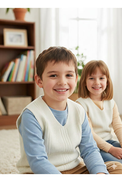 Katmirra Детска плетена вълнена фланела, унисекс продукт за момичета и момчета