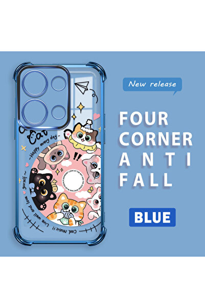 ucuc جراب هاتف شفاف من السيليكون متوافق مع هاتف Xiaomi Redmi Note 13 Pro 4G ب...