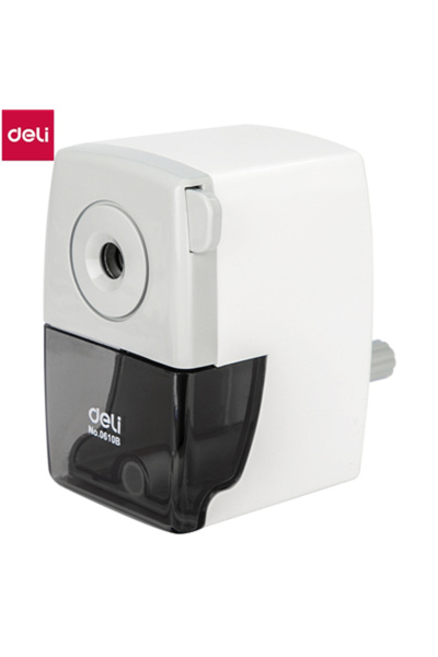 Choice WHITE DELI Rotary Pencil Sharpener Pencil Cutter Office School Table S...