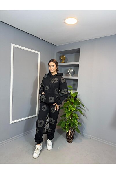 çiçek desenli eşofman takım eşofman takım