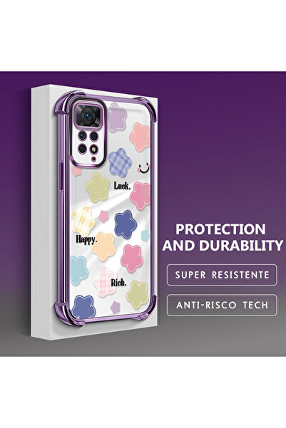 ucuc حافظة هاتف شفافة من السيليكون متوافقة مع هاتف Xiaomi Redmi Note 11 Pro ب...