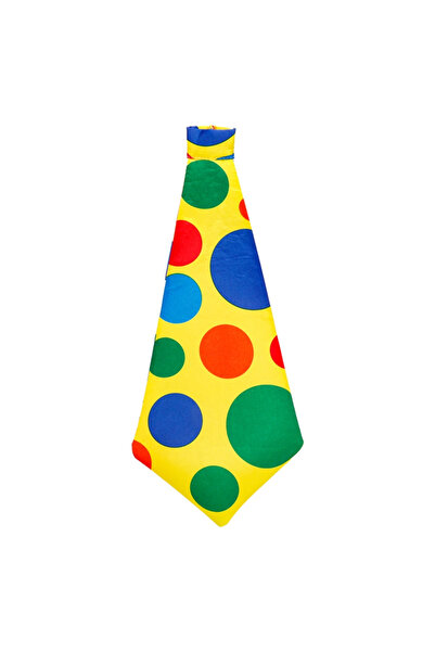 Choice ربطة عنق مزخرفة بألوان زاهية ونقاط بولكا مطبوع، مثالية لأزياء المهرجين...