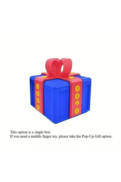 Choice5 علبة ثلاثية الألوان فقط، مقاس 8×8×10 سم، هدية مزعجة مع إصبع أوسط في ع...