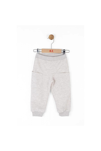nk kids بنطلون محبوك للجنسين من إن كيه للأعمار من 1 إلى 4 سنوات، لون كريمي