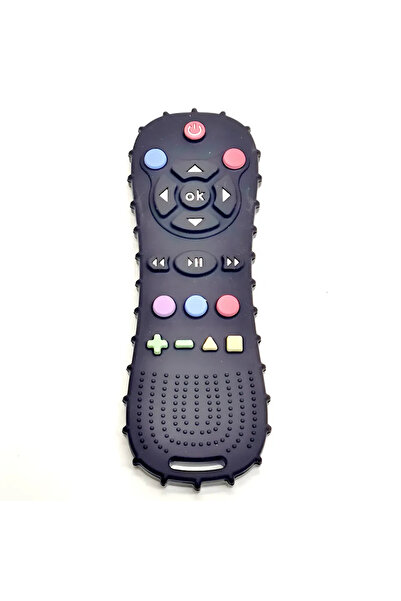 Choice أسود، قطعة واحدة أو ثلاث قطع، عضاضة سيليكون للأطفال مع جهاز تحكم عن بع...