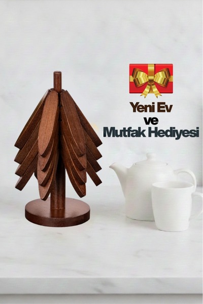 SANALTİCARETİM Standlı 4’lü Bambu Akasya Nihale Seti | Katlanır | Yeni Ev & M...