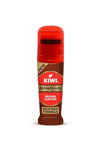 Kiwi Instant Shoe Polish Brown Leather Polish Rich Wax Formula- 75ml