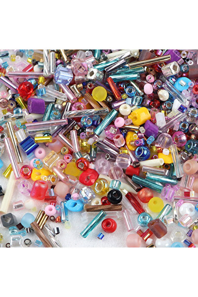 Choice15 تشكيلة عشوائية 10 غرام من خرز زجاجي C12 بثلاثة وثلاثين لونًا، خرز تش...