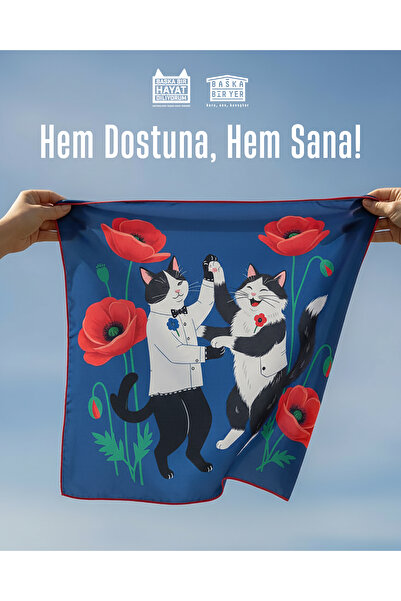 Başka Bir Hayat Diliyorum Fular Kedi Köpek Yetişkin Çocuk Unisex