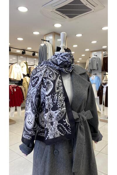 KUQOS Saltanat Pattern Shawl Black