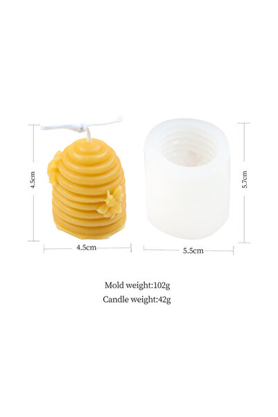 Choice3 قالب شمعة على شكل نحلة، قالب شمعة سيليكون ثلاثي الأبعاد على شكل نحلة،...