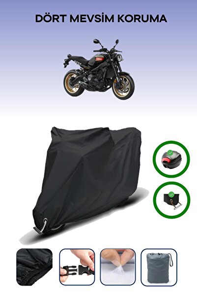 Breen حقيبة خلفية سوداء وقماش متوافق مع دراجة ياماها XSR 900