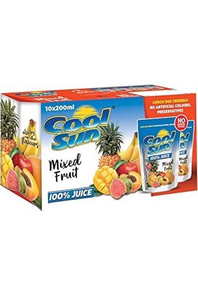 cool sun عصير فواكه مشكلة 200 مل، (عبوة من 3 قطع × 40)