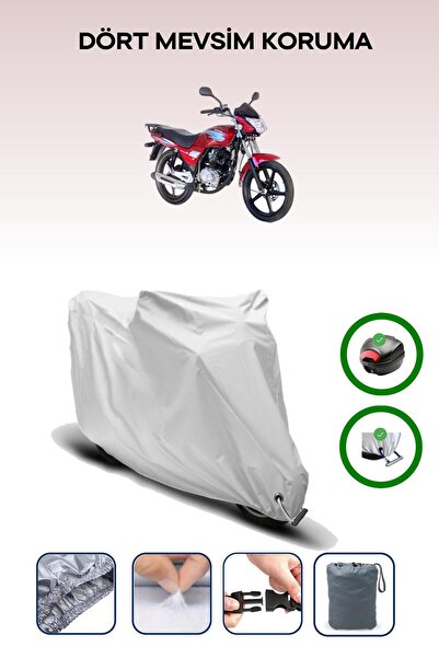 Breen Gray Rear Bag and Lock Compatible Kanuni Windy 125 Compatible Motorcycl...