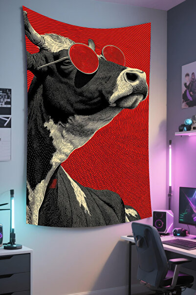 RUGRUMBA Gamer Wall Cloth, Playstation Xbox – Animal Themed, High-Quality Fabric, Tapestry Wall Carpet