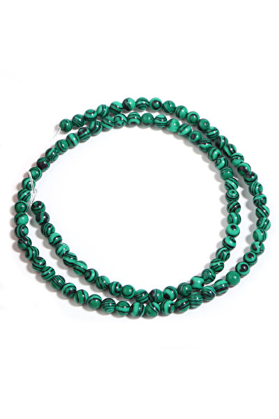 Choice3 4mm(approx 86pcs) 1 Strand Natural Green Malachite Stone Beads 4/6/8/...