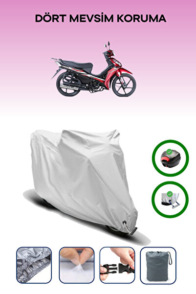 Breen Gray Rear Bag and Lock Compatible Rks Next 100 Compatible Motorcycle Ta...