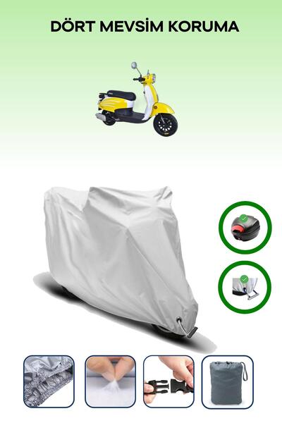 Breen حقيبة خلفية رمادية اللون ومتوافقة مع قماش المحرك المتوافق مع Arora Dazzle 125