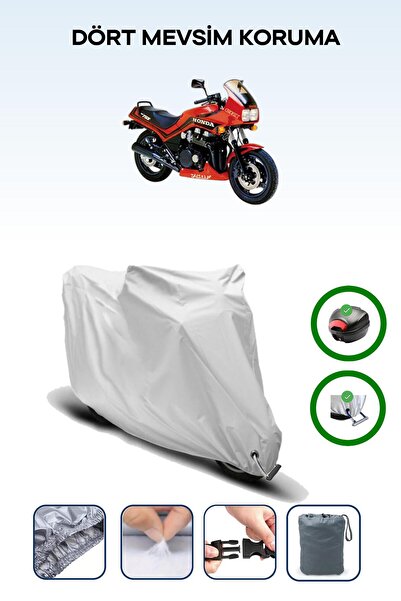 Breen Gray Tail Bag and Lock Compatible Honda Cbx 750 Compatible Motorcycle T...