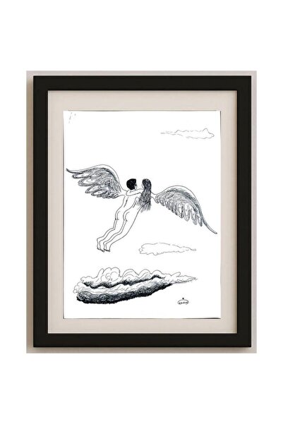 karikatural Hassan Mansoary Jajaci 35x25cm Orijinal Karikatür Tablo