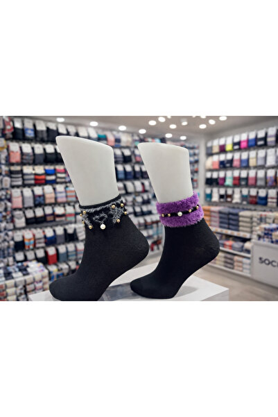 Özeren Çorap Șosete de damă cu detalii perlat