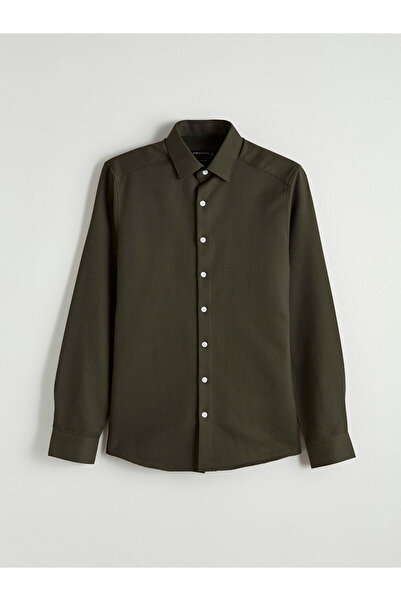 LC Waikiki MG TRENDEN ΕΚΠΛΗΚΤΙΚΕΣ ΠΡΟΣΦΟΡΕΣ Ανδρικό πουκάμισο Khaki Slim Fit ...