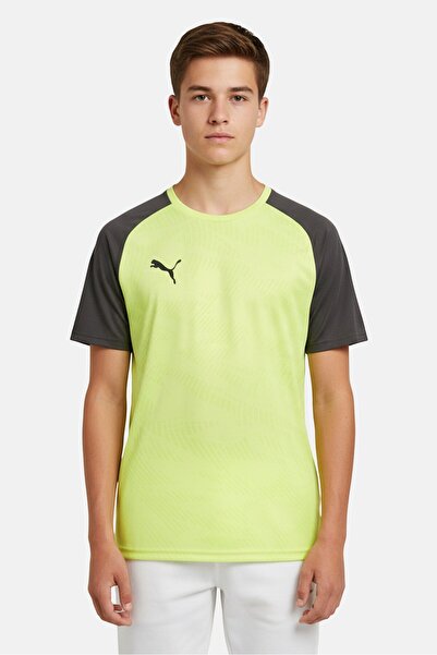 Puma Kids Boy Brand Logo Short Sleeve T-Shirt, Lime