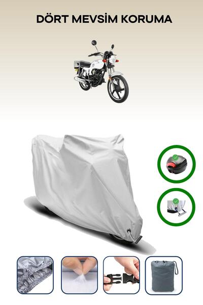 Breen Gray Rear Bag and Lock Compatible Falcon Crazy 125 Compatible Motorcycl...