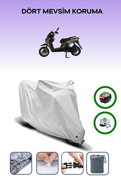 Breen حقيبة خلفية رمادية اللون ومتوافقة مع قماش المحرك Altai F1Max 50 المتوافق مع القفل