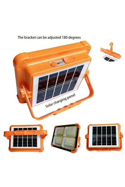 Generic LED Solar Work Light 100W Portable – IP66 Waterproof, USB Rechargeable Floodlight for Outd